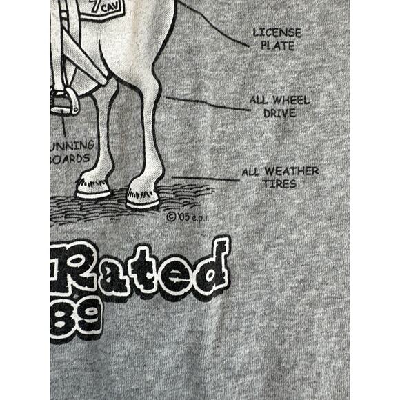 VINTAGE South Dakota ATV Trail Rated Shirt Mens XL Gray Graphic Retro Tee 80s - Picture 5 of 7